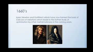 History on Optimization