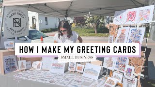 How to make Greeting Cards at home || Small Art Business 💌 screenshot 5