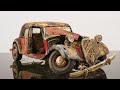 Restoration Abandoned Of Vintage Car 1930's Citroën! Repair a Damaged Model Car