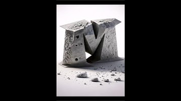 Stone Typography Unleashed: Illustrator Meets Adobe Firefly for a Unique M