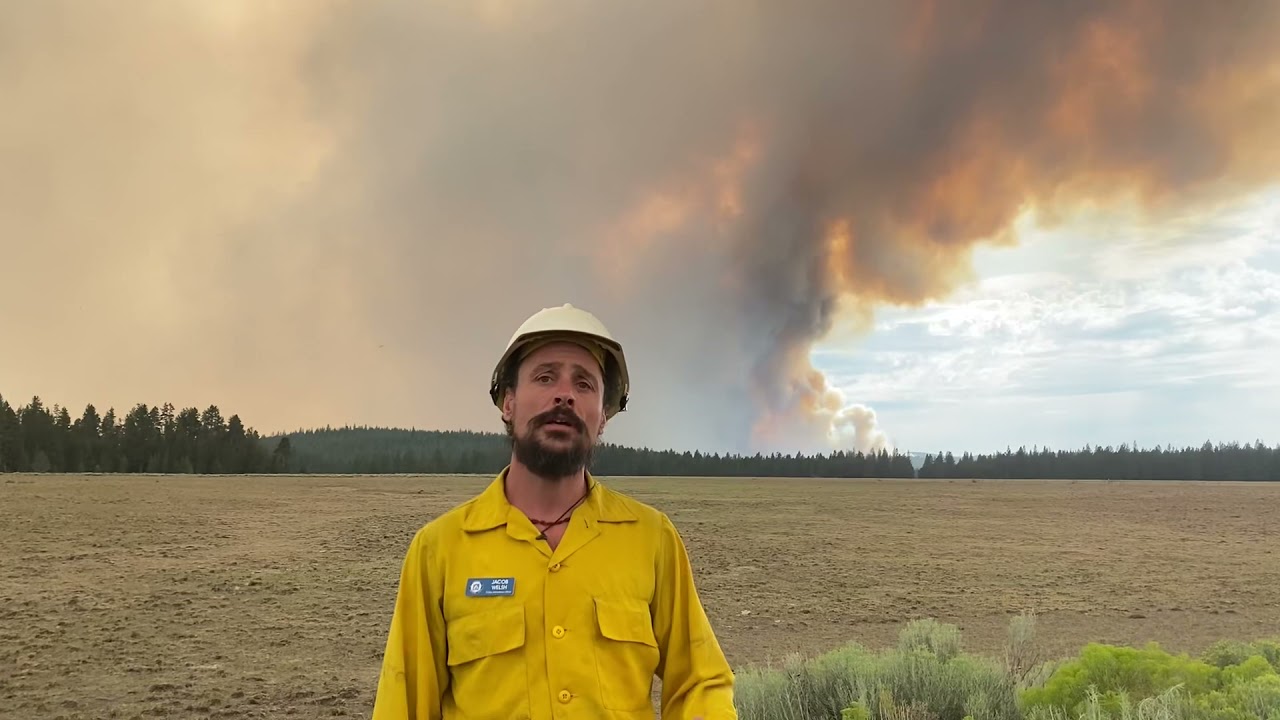 Field Report from PIO Jacob Welsh on the fire behavior July 19, 2021 at 5:30 pm
