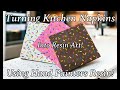 464 turning kitchen napkins into resin art coasters with hand painters resin