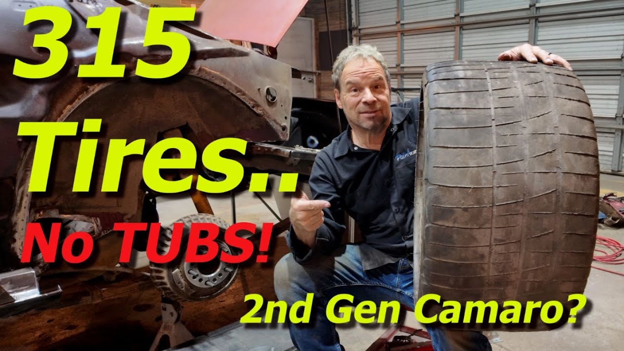 Crazy Wide Tires On Garbage Camaro - No Mini Tubs Needed!