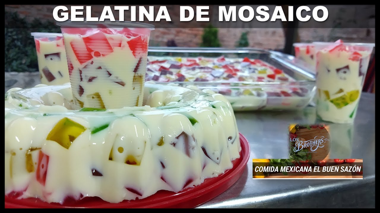 Gelatina de Mosaico Facil de Preparar Mosaic Gelatin Mexican Food