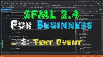 SFML 2.4 For Beginners - 3: Text Event