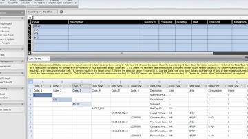 CP-L4-01 Importing Data from Excel into Vico Office.wmv