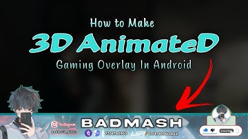 How to Make Professional Bgmi / Pubg 3D Animated Gaming Overlay For Live Stream In Android