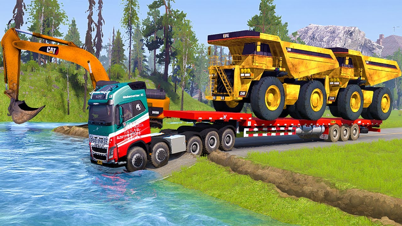 Spintires Mudrunner Mod Truck Driver Skills Gameplay Game Daily19 #mudrunner #spintires