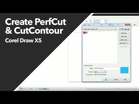 HOW TO: Create CutContour & PerfCutContour in Corel Draw X5