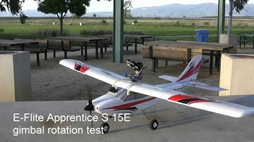 E-Flite Apprentice gimbal rotation test