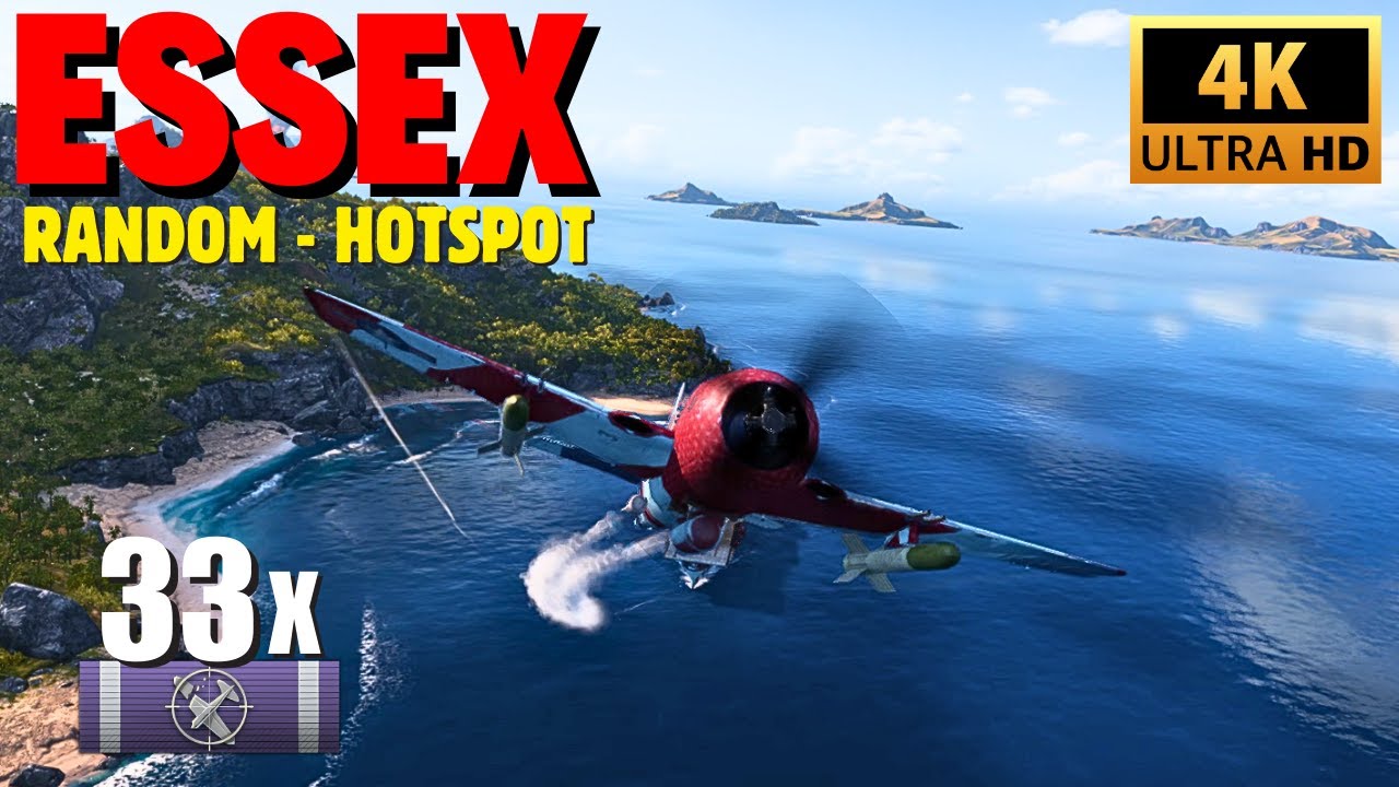 Essex: 33 Enemy Planes Shot Down with Fighter Squadrons - YouTube