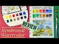 Rembrandt Luxury Pocket Box Watercolors Review vs. Van Gogh Watercolors (quick comparison)