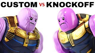 LEGO Avengers: Custom THANOS vs. Knockoff Version