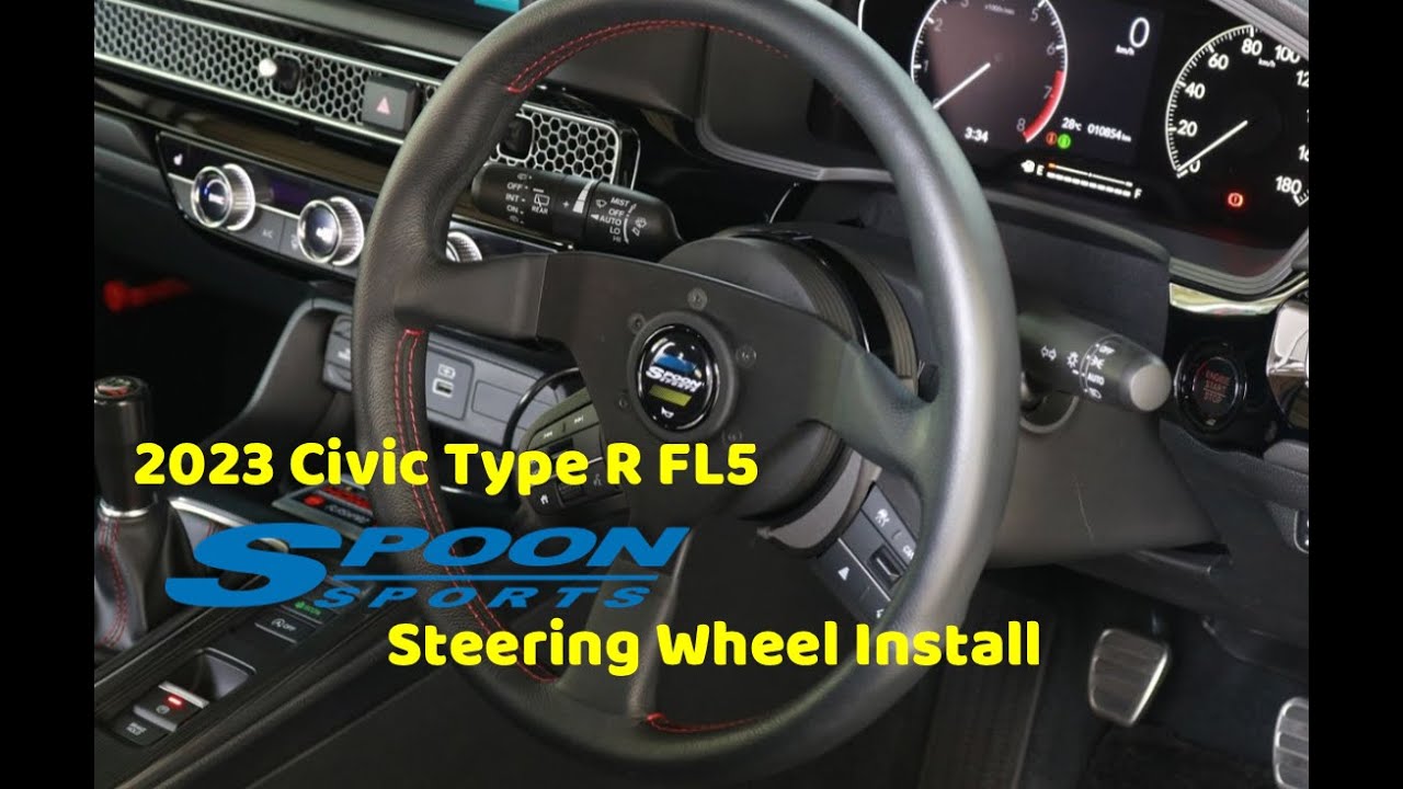 FL5 Civic Type R Spoon Steering Wheel Install YouTube