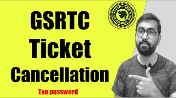 Gsrtc ticket cancellation txt password | Gsrtc bus ticket cancel kaise kare | gsrtc bus cancellation