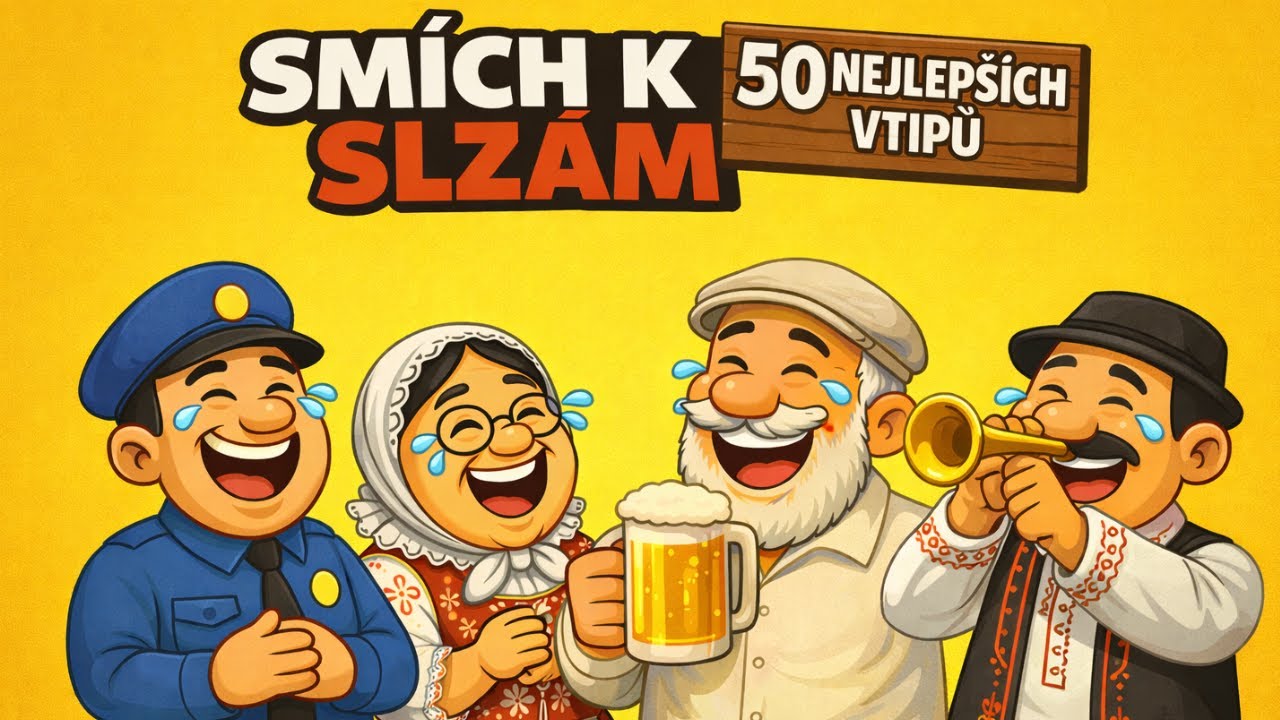 Smích k Slzám – 50 vtipů, u kterých se budete smát bez přestání! 😂