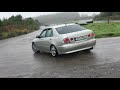 Lexus Is200 ish and e36 turbo drifting