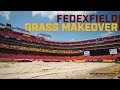 Behind-the-Scenes of FedExField's 2021 Grass Surface Makeover | Washington Football Team
