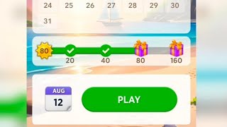 Words of Wonders WOW Daily Puzzle 12 August 2026 Answer  screenshot 3