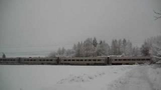Sj X2000 Train From Malmö C. To Stockholm C. Passing Gistad.