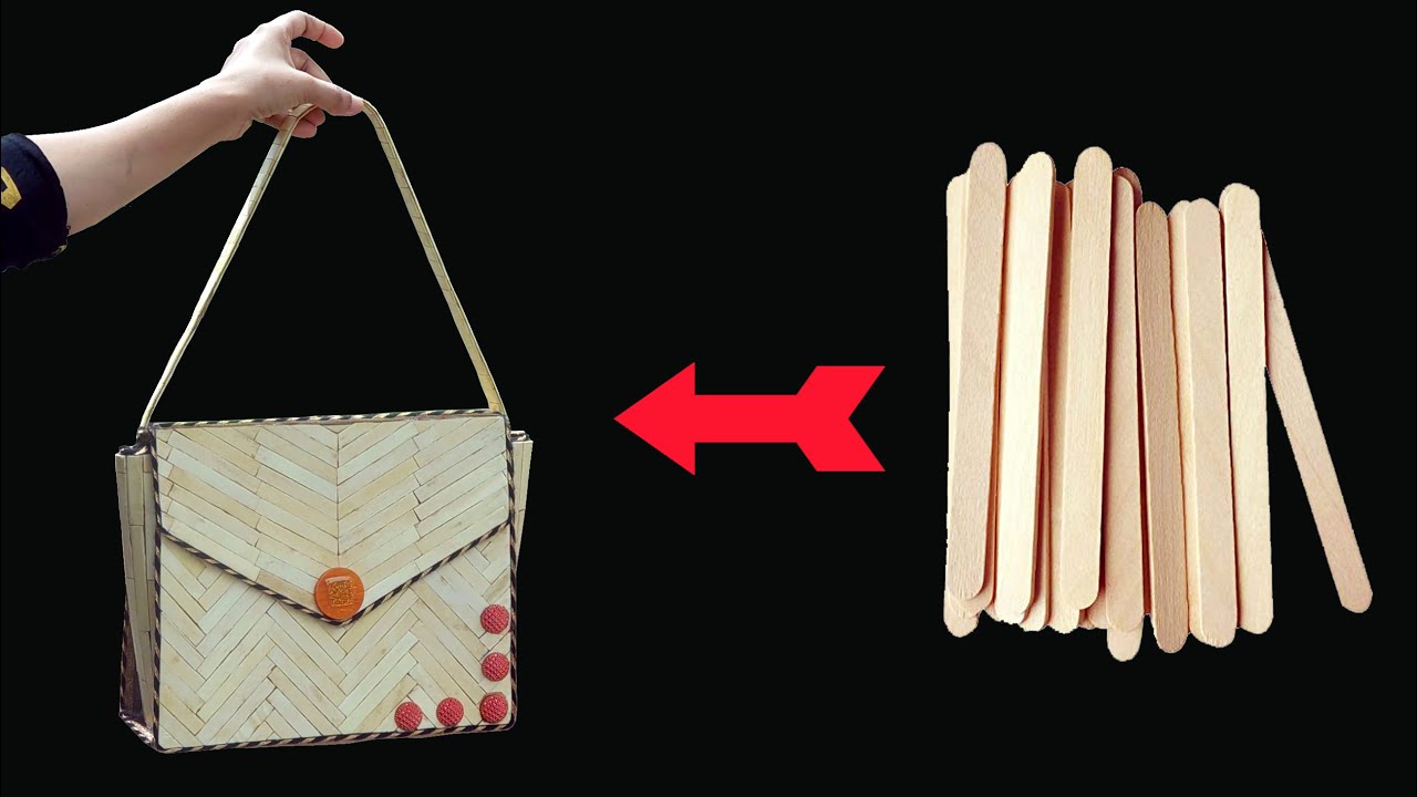 DIY Popsicle sticks Handbag for Ladies  | MissDIY star