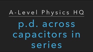 The equation for potential difference across capacitors in series