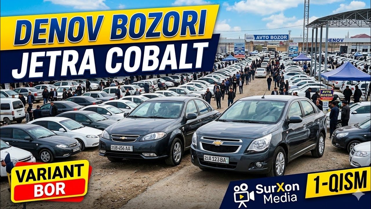 Cobalt Jetra Narxlari 8-Mart Variant Bor Surxandaryo Denov Mashina bozori 2026 #jentra #cobalt 