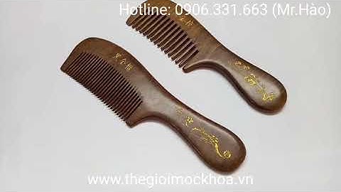 Lược gỗ đàn hương, lược chải tóc bằng gỗ đàn hương www.thegioimockhoa.vn