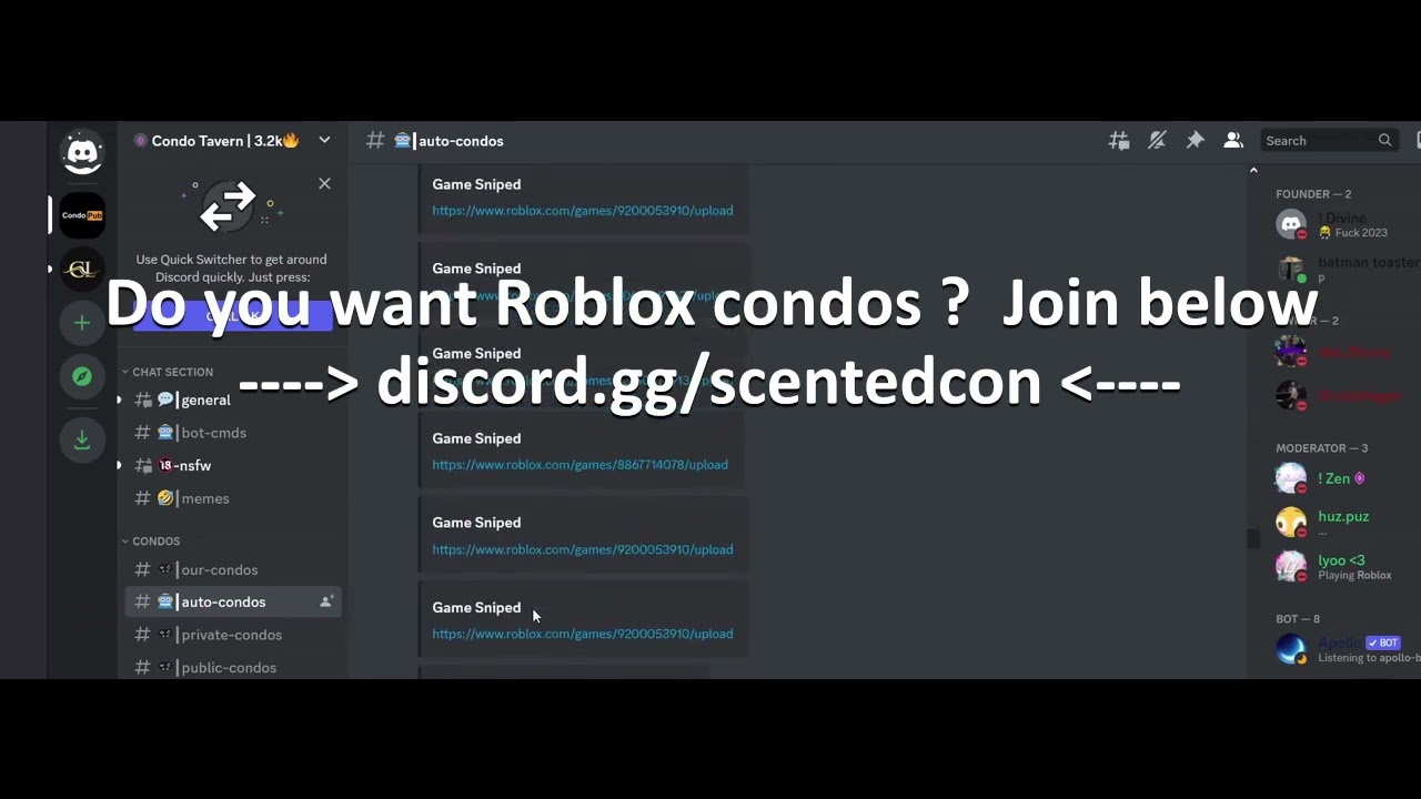 2023 Condo discord server