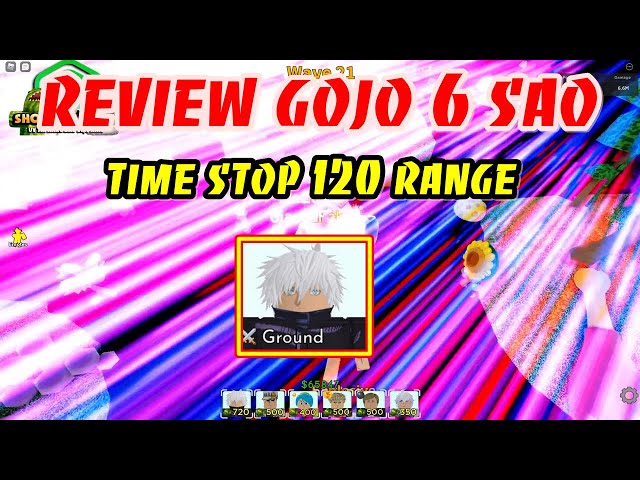 Level 120! MAX 6 Star Gojo Has 128 RNG TIME STOP! On ASTD - BiliBili