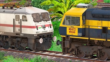 WDG4D RESCUE WAP7 LHB EXPRESS | BUMPY RAILROAD | Train Simulator | Railworks 3 | NTG GAMING