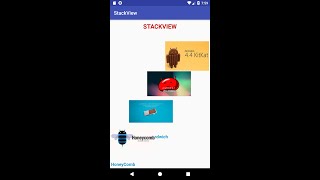 Android StackView Example screenshot 1