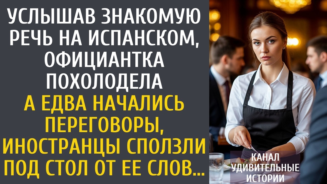Сказав несколько слов на испанском, официантка сорвала сделку… А едва бизнесмен сказал уволить ее…
