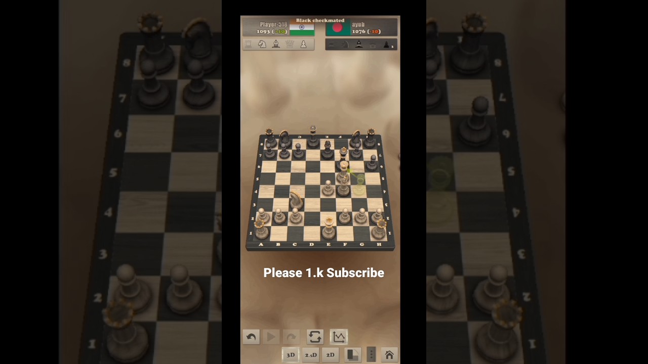 Chess Game 10 moves Checkmate - Chess King 56 