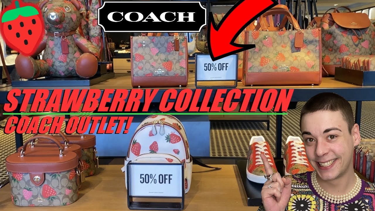 Shop the new 2023 Coach strawberry purse collection
