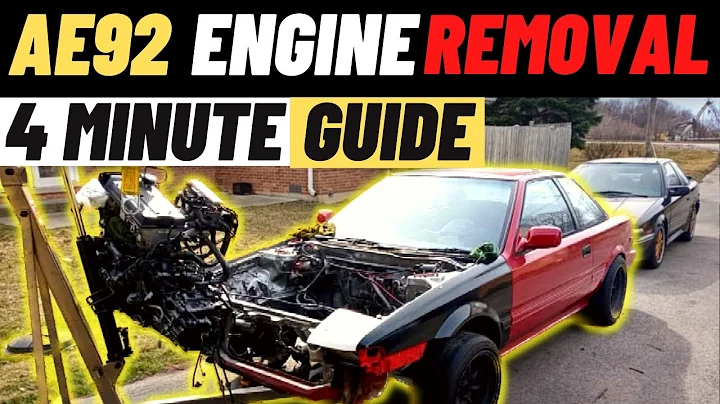 How To Pull Your Engine on your Ae92 Toyota Corolla! 4 minute guide!