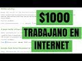 ✅ TRABAJOS DE HASTA $1.000 DOLARES EN INTERNET COMO FREELANCER