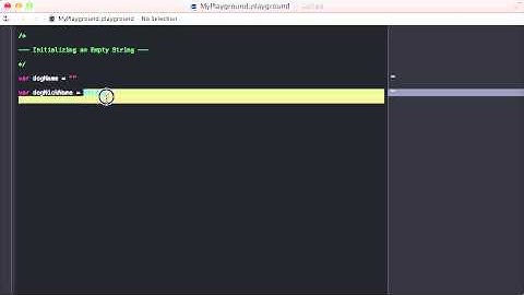 29. Initializing An Empty String | Swift Course on Udemy