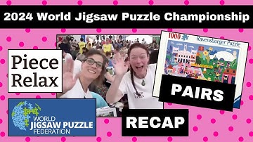 PAIRS Speed Puzzling Competition  - 2024 World Jigsaw Puzzle Championship #puzzle #jigsawpuzzle