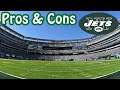 Pros  cons of a jets move out of metlife stadium to queens