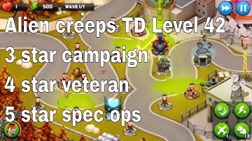 Alien Creeps TD Level 42 Without Any Extra Hero