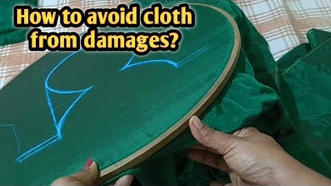 How to avoid cloth from damages while fixing cloth on frame? only for beginners