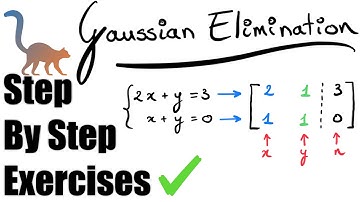 Gaussian Elimination - Exercises (Step by step)