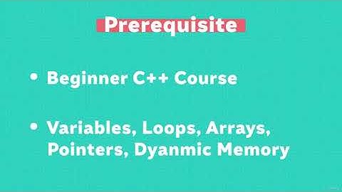 Course Overview | C++ Advanced Programming Course | 2022 | Udemy | 1