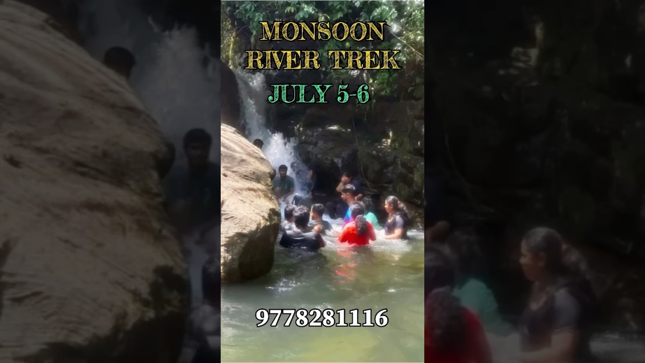 Join the unique and adrenalin pumping monsoon river trek and stay in Mannveedu on July 5-6