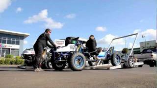 Hydraulic Lowering Trailer, early design of the Futura Trailer
