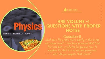 Halliday. Resnick. Krane |HRK Vol#1 |Question-5 with proper notes |Fifth edition