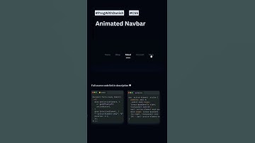 Animated Navbar #css #webdesign #navbar