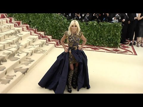 Donatella Versace at the 2018 MET Gala