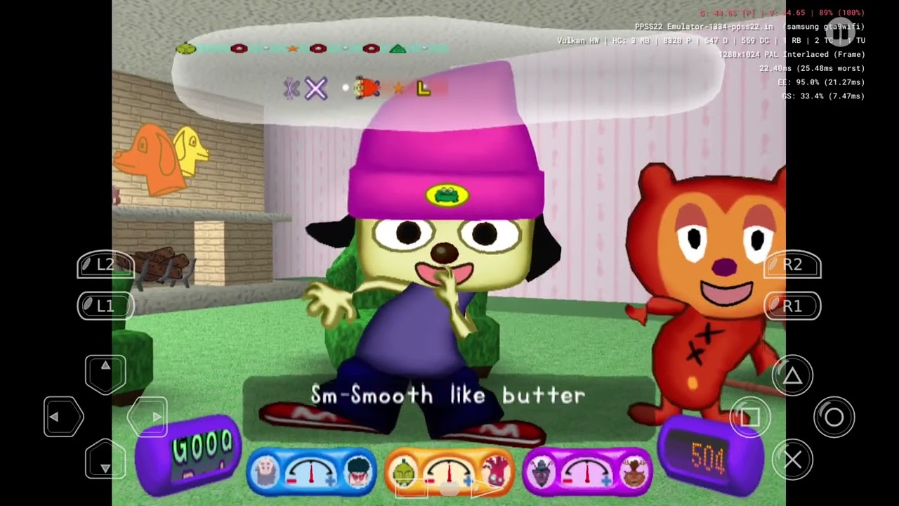 Parappa the rapper 2 stage 2 gameplay